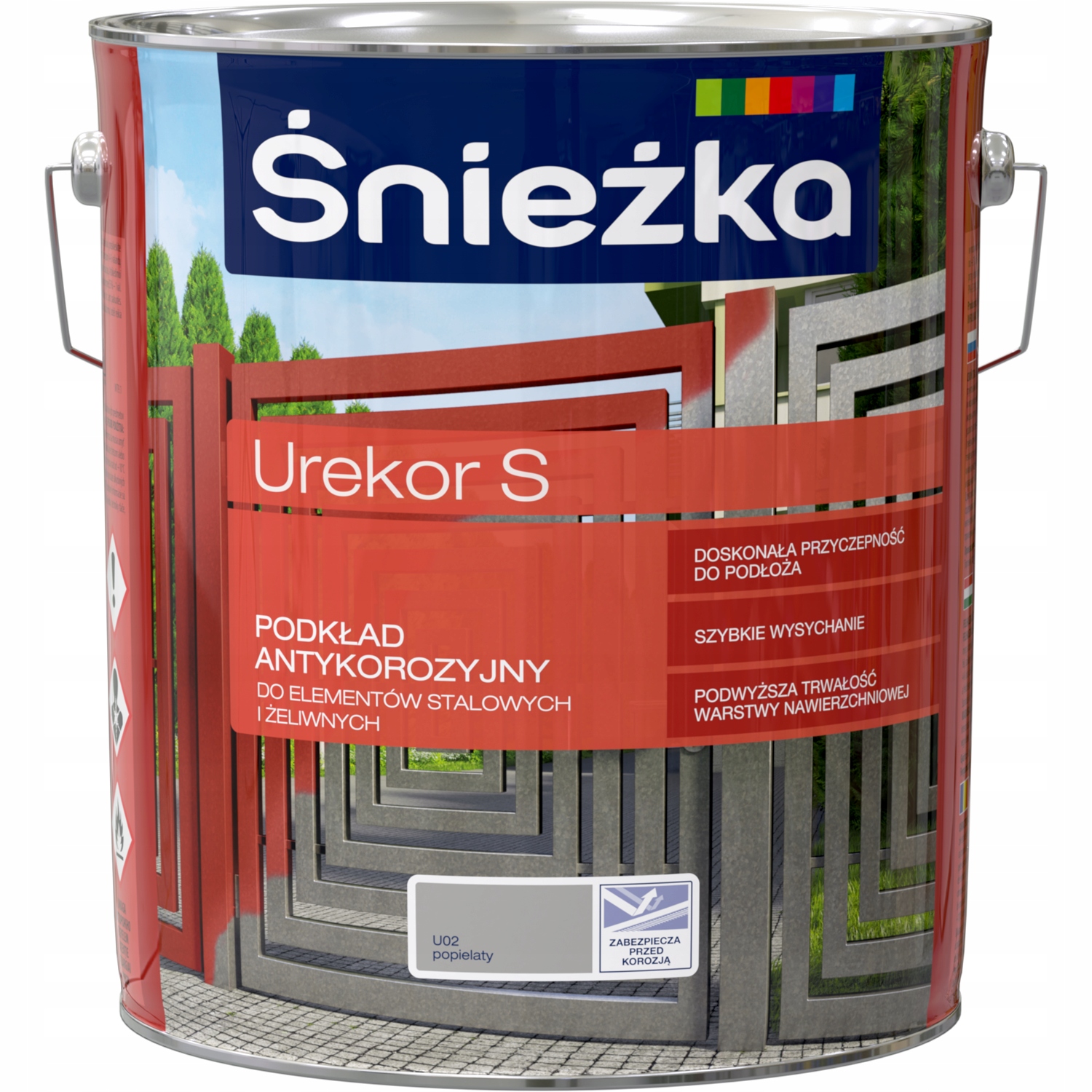 Śnieżka Urekor S antikorózna farba, popol 10l